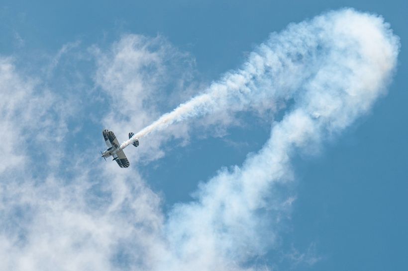 Akrobatický let letadlem v Brně