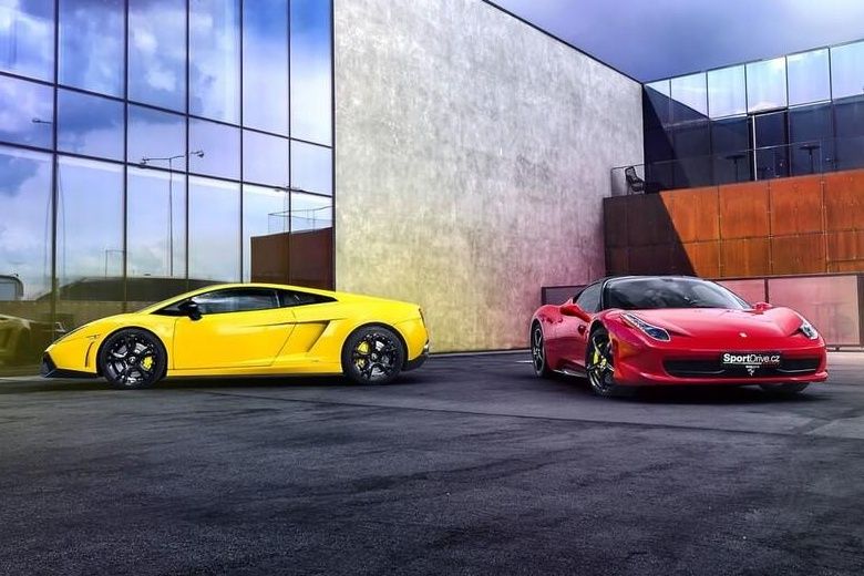 Jízda ve Ferrari 458 Italia a Lamborghini Gallardo v Brně