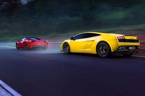 Jízda ve Ferrari 458 Italia a Lamborghini Gallardo v Praze